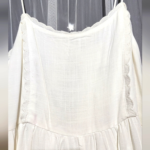 White Mid Summer Dress - Picture 2 of 4